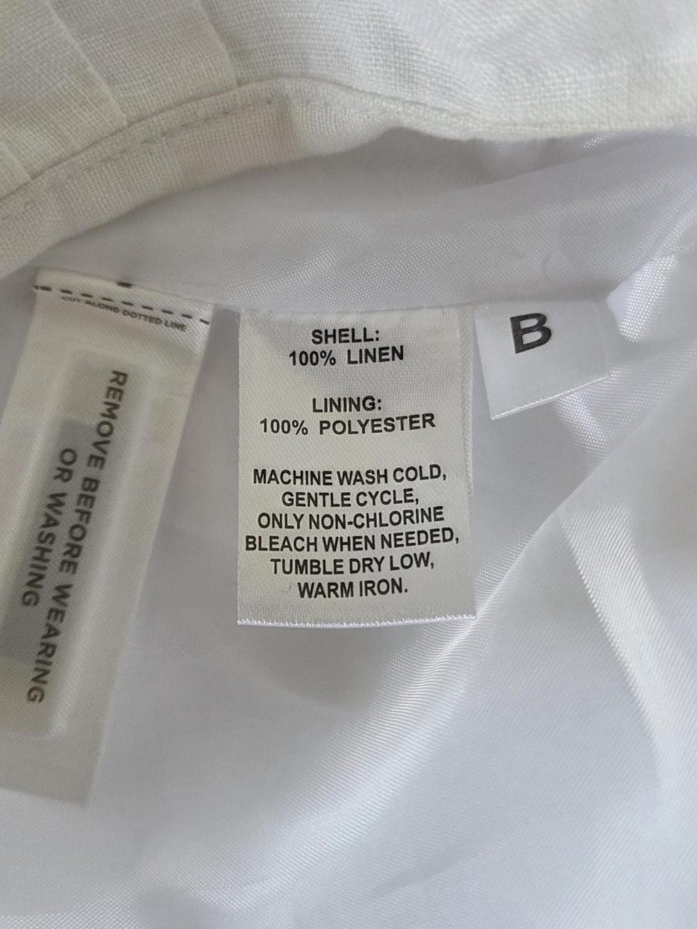 Ann Taylor X LOFT Pleated linen mini skirt white summer coastal size 8 - Picture 6 of 6
